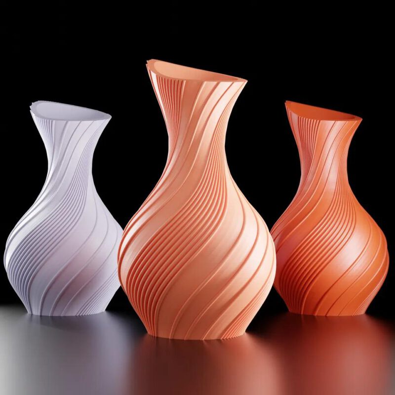 Geometrische Taps Toelopende Vaas - Afbeelding 3