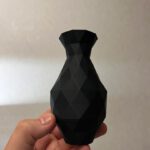 Polygonale vaas met facetten