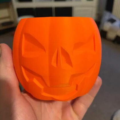 Halloween Pompoen Vaas met Gezicht