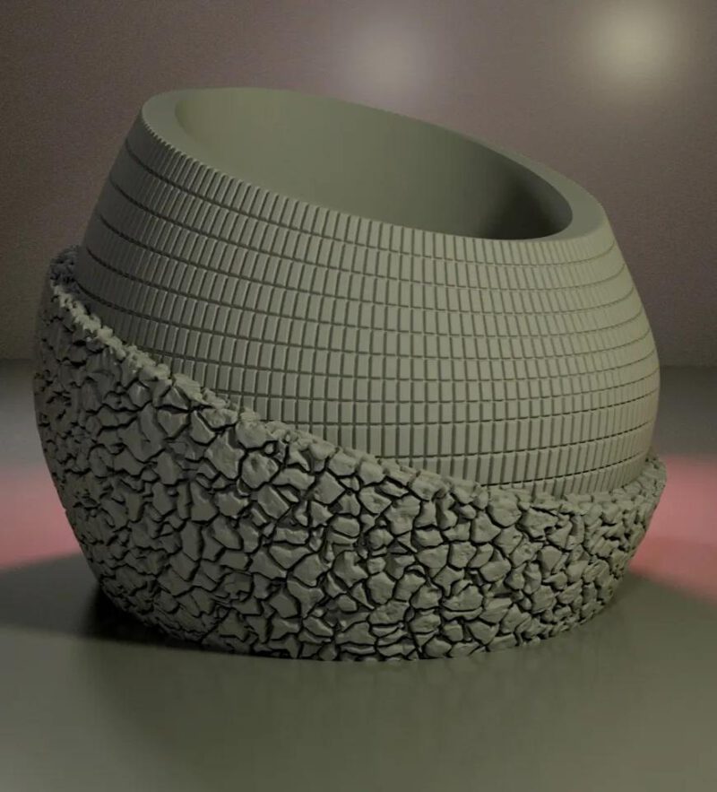 Moderne Vaas met Uniek Hoekig Ontwerp - Afbeelding 5