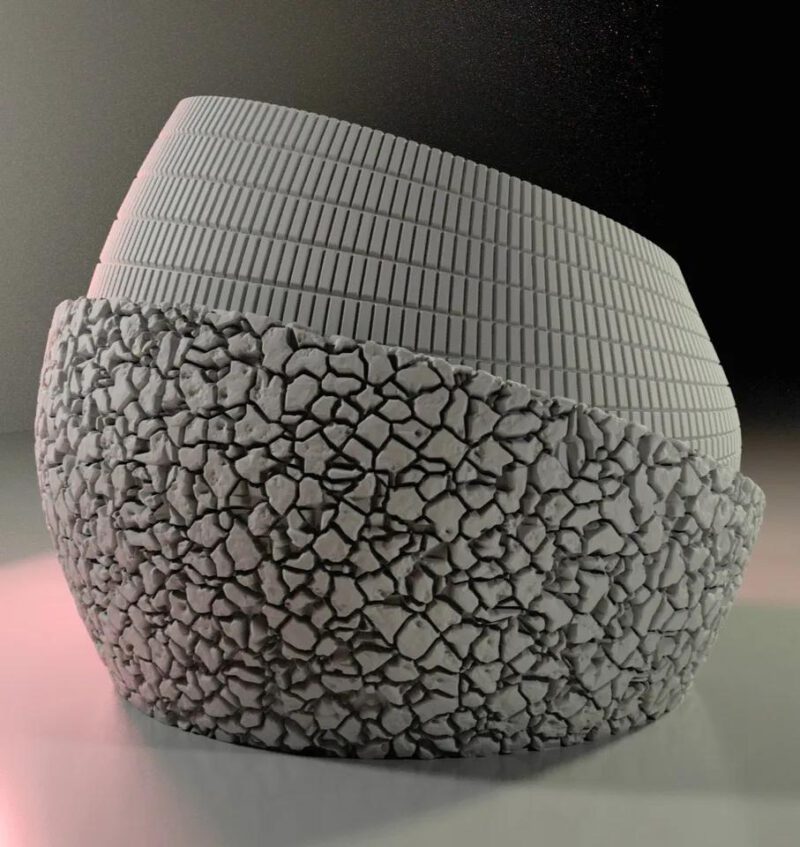 Moderne Vaas met Uniek Hoekig Ontwerp - Afbeelding 4