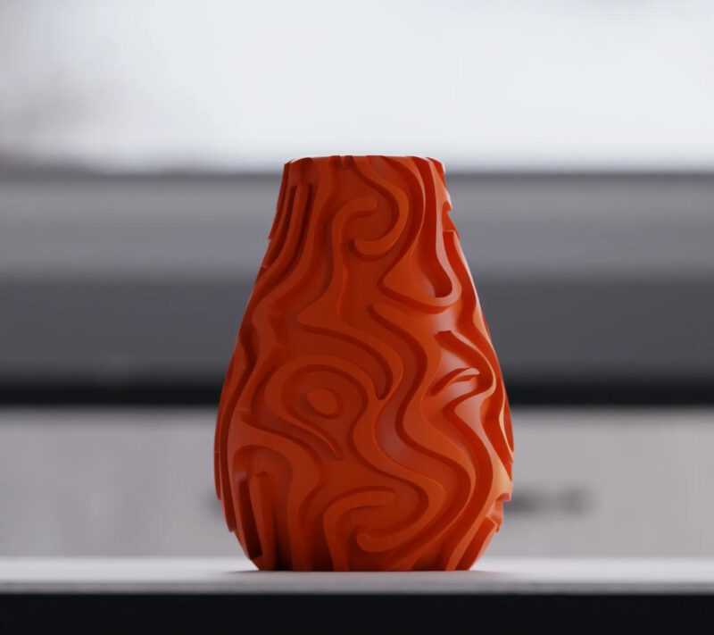 Golvende Swirl Patroon Vaas