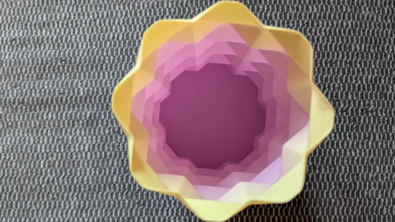 Origami designvaas met gevouwen vorm - Afbeelding 3