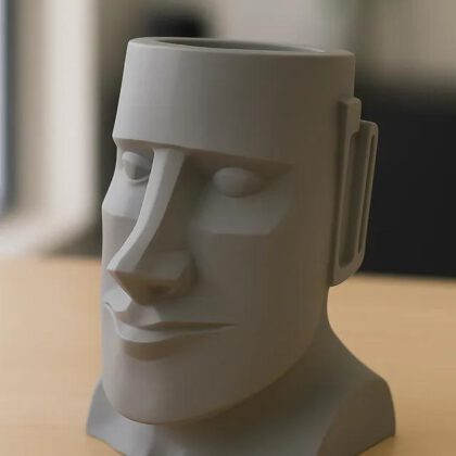 Modern moai planter