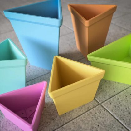 Triangle Flower Pot in Various Sizes