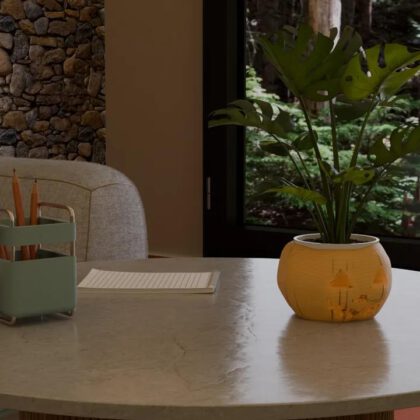 Jack-O’-Lantern Pumpkin Planter – Halloween 3D Print