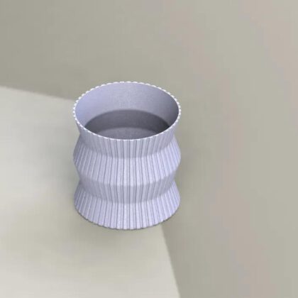 Maceta zigzag con textura - Pot - Planter