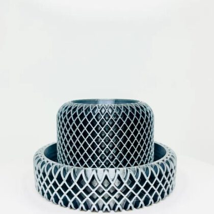 Spiral planter with bowl