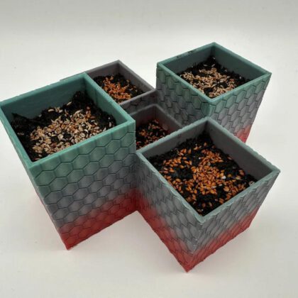 Herb Garden Planter - hex pattern