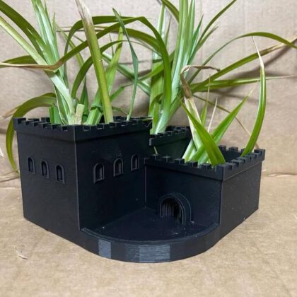 Medieval castle planter