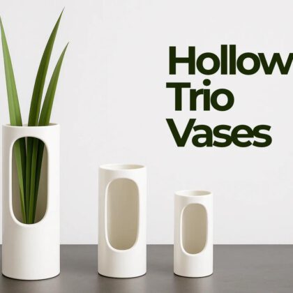 Hollow Trio Vases
