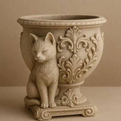 Golden Cat Planter