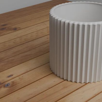 Striped Pot