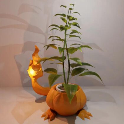 Charmander - Glumander - Pokemon - Low Poly Planter