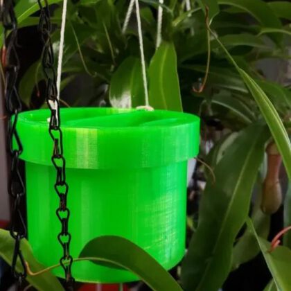 Self-Watering Hanging Pipe Dual Planter