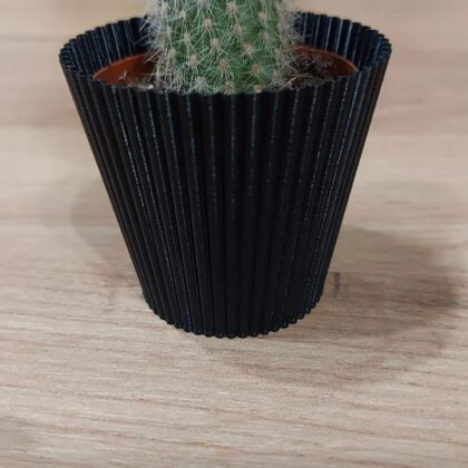 Muffin-Style Flower Pot Cover - Vase Mode