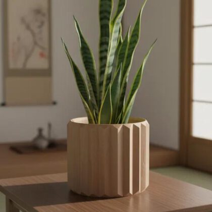 Geometric Column Planter