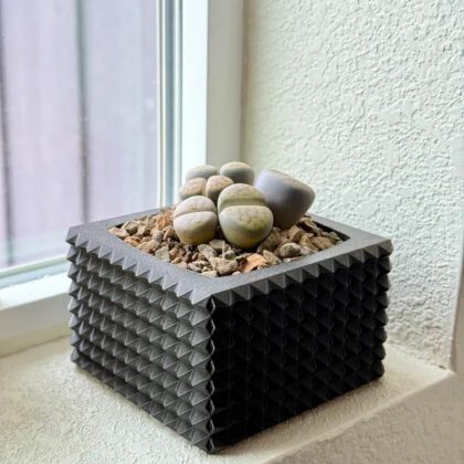 geometric cube planter
