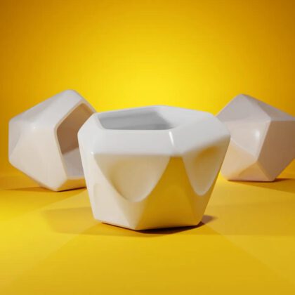 Geometric Faceted Planter