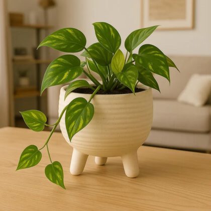 Textured Ceramic Planter