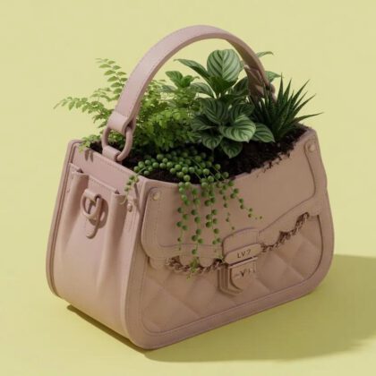 Luxury Handbag Planter