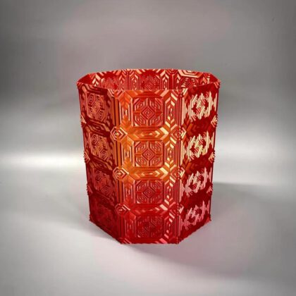 Mosaic Square Ripple Vase