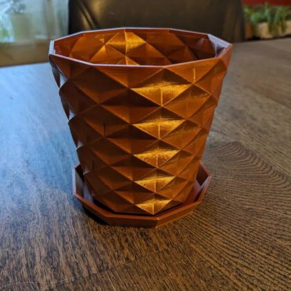 Simple Textured Flower Pot