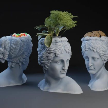 Venus Head Bowl / Planter