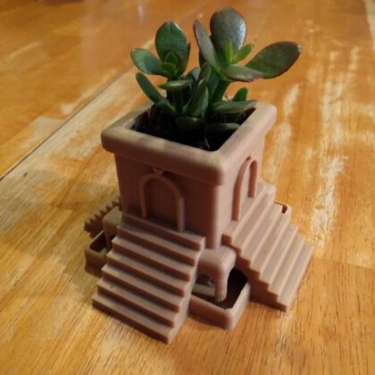 Aztec Succulent Temple Planter