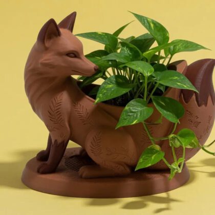 Fox Planter Pot Decorative Animal Succulent Indoor Plant Holder
