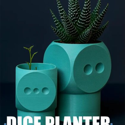 Dice Planter with Base