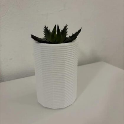 Faceted Vaas – Modern Polygon Style Bloempot