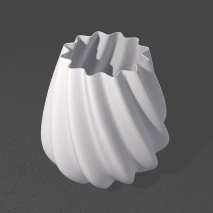 Right High Twist Wave Pot Vaas