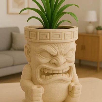 Tiki-Style Plant Holder – Planter