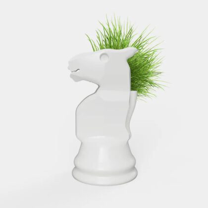 Knight chess planter