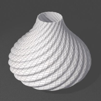 Smooth Wave Vaas With Double Stripes